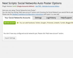 Social NetWorks Auto-Poster — плагин для WordPress Автоматические настройки хэштегов